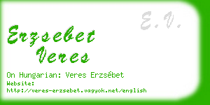 erzsebet veres business card